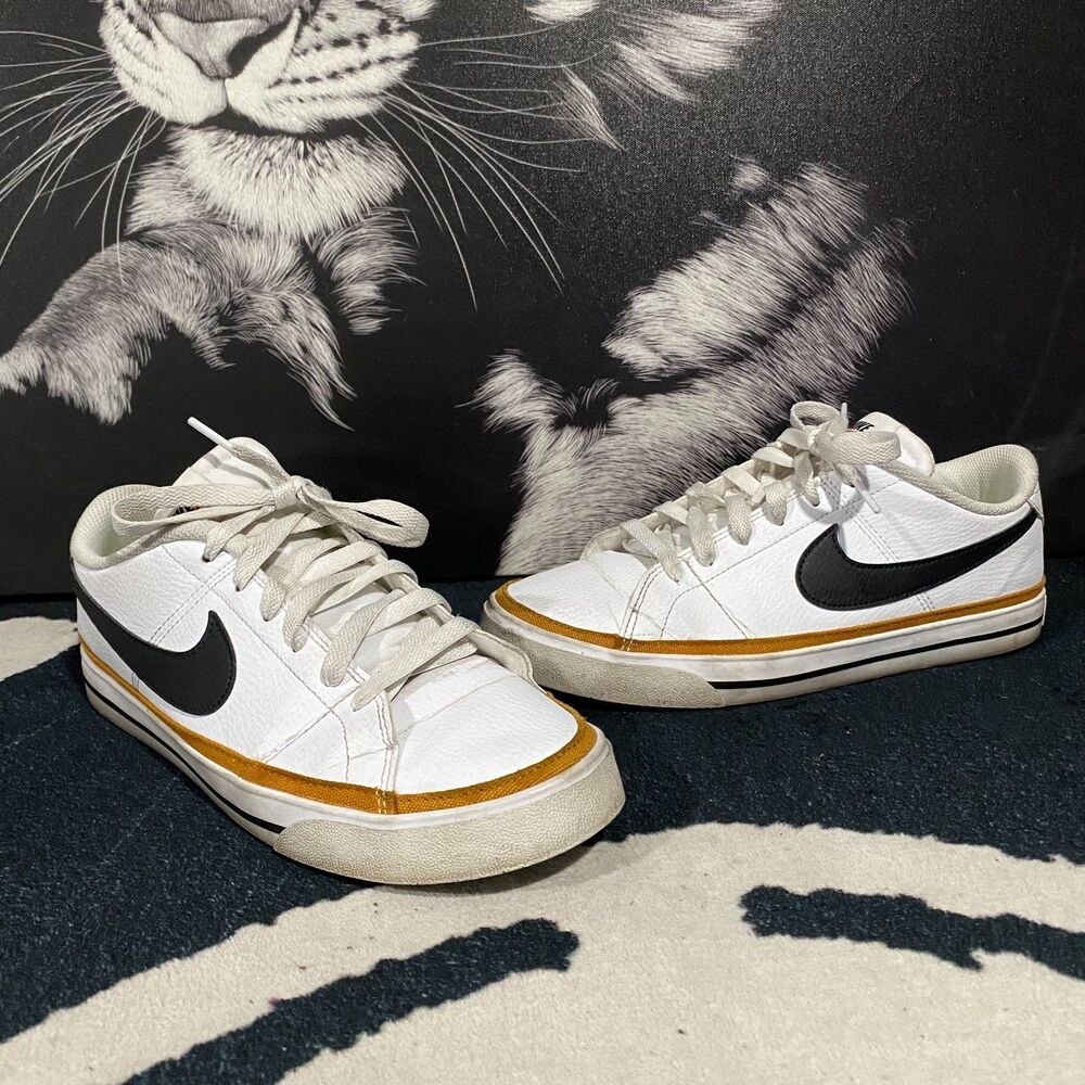 Nike Court Legacy Next Nature DH3161-100 Athletic Sneaker Women 10 White Leather